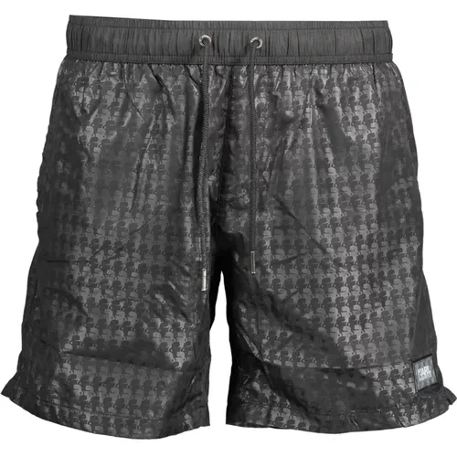 Herren Badehose Boxershorts Schwarz - Karl Lagerfeld - Modalova