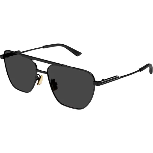 Grey Sunglasses , male, Sizes: 57 MM - Bottega Veneta - Modalova