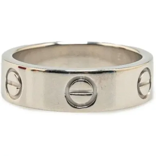 Pre-owned White Gold rings , female, Sizes: ONE SIZE - Cartier Vintage - Modalova