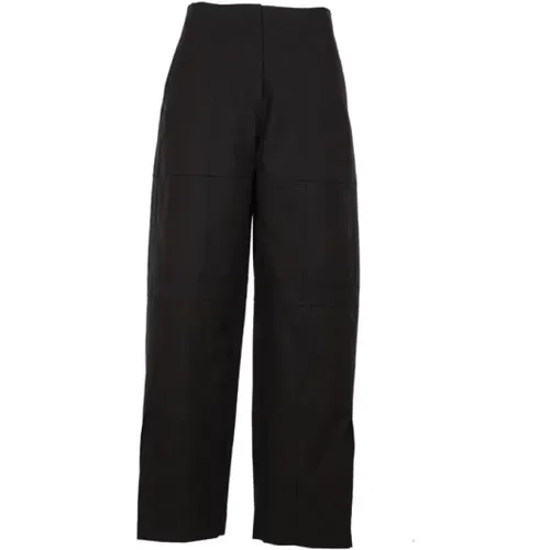 Cotton Trousers with Soft Fit , female, Sizes: S, XS - Jil Sander - Modalova