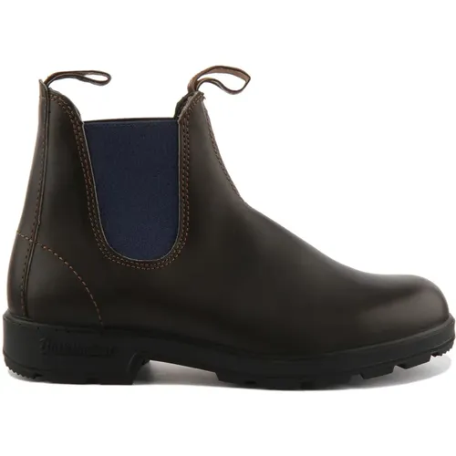 Chelsea Boots Blue Leather , male, Sizes: 9 1/2 UK - Blundstone - Modalova