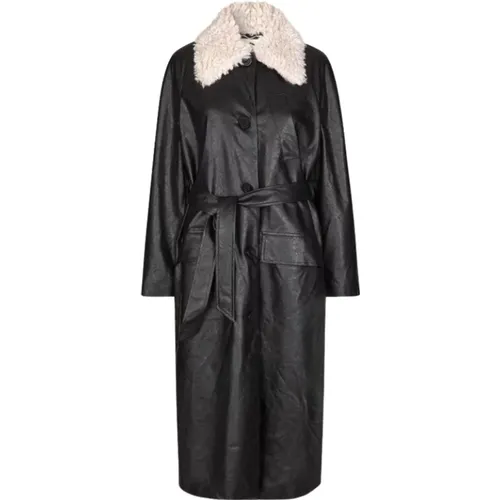 Faux Shearling Longline Coat , female, Sizes: XS, S - BAUM UND PFERDGARTEN - Modalova