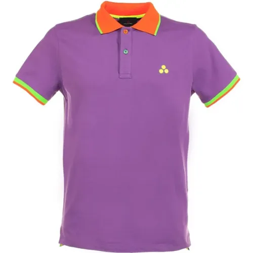 Polo-Shirt mit Kurzen Ärmeln und Logo , Herren, Größe: L - Peuterey - Modalova