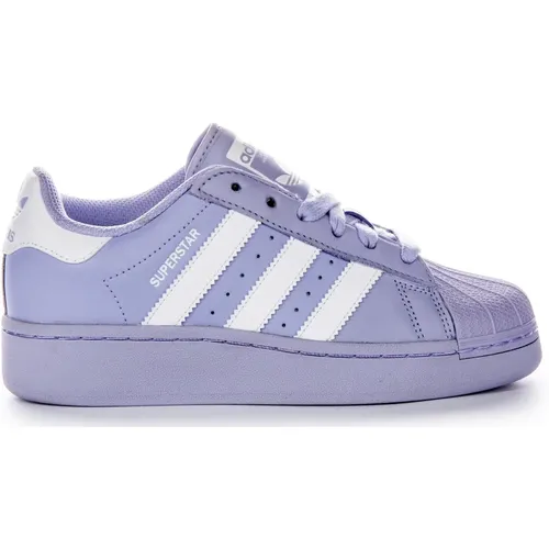 Lilac Superstar Womens Sneakers , female, Sizes: 7 2/3 UK - Adidas - Modalova