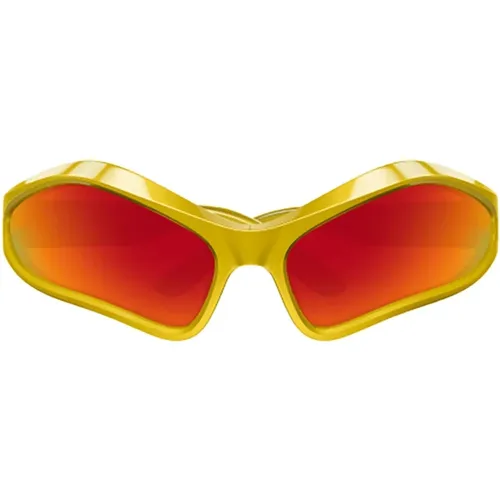 Gelb & Orange Sonnenbrille für Frauen - Balenciaga - Modalova
