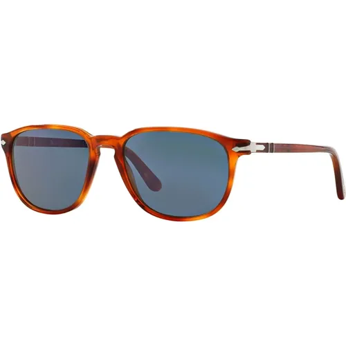 Galleria PO 3019S Sunglasses Terra Di Siena/Blue Mirror , unisex, Sizes: 55 MM, 52 MM - Persol - Modalova