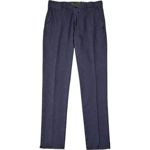 Italian Perfection: Microstructured Cotton Pants , male, Sizes: W38 - Incotex - Modalova