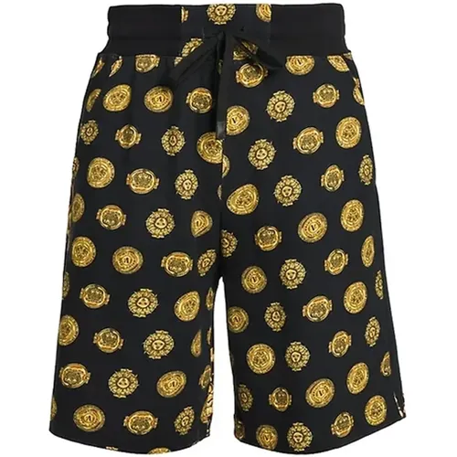 Baroque Print Shorts for Men , male, Sizes: M, XL, S - Versace Jeans Couture - Modalova