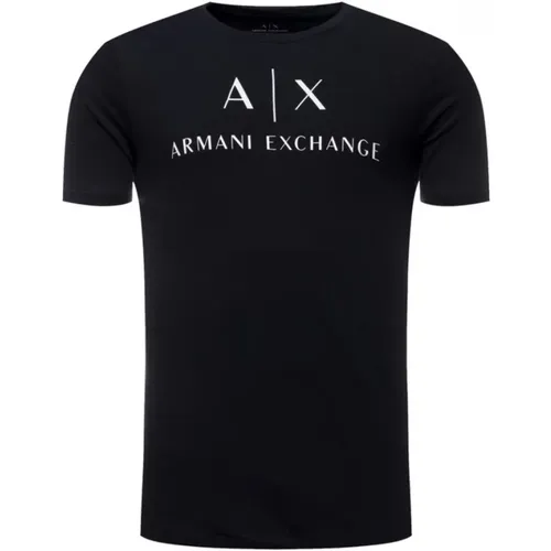 Print Logo Cotton T-Shirt - , male, Sizes: 2XL, L, M, XL, S, XS - Armani Exchange - Modalova