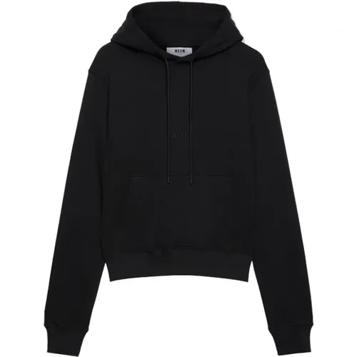 Hoodie with Tonal Logo , male, Sizes: S, M, L - Msgm - Modalova