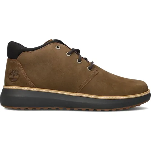 Braune Schnürstiefel Mitte , Herren, Größe: 46 EU - Timberland - Modalova