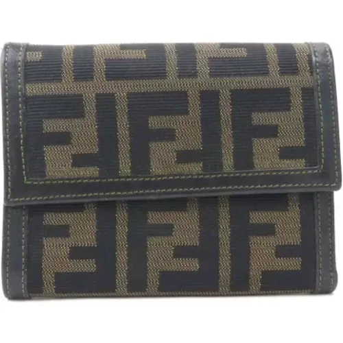 Pre-owned Canvas wallets , female, Sizes: ONE SIZE - Fendi Vintage - Modalova