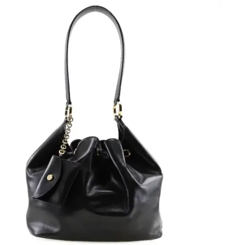 Leather Shoulder Bag - Gancini Model , female, Sizes: ONE SIZE - Salvatore Ferragamo Pre-owned - Modalova