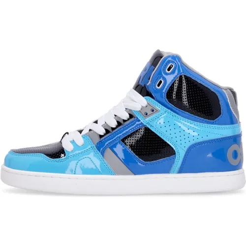 Hohe Top Skate Schuhe Blau/Grau/Cyan , Herren, Größe: 41 1/2 EU - Osiris - Modalova