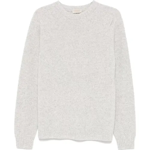 White Wool-Cashmere Sweater , male, Sizes: L, XL - John Smedley - Modalova