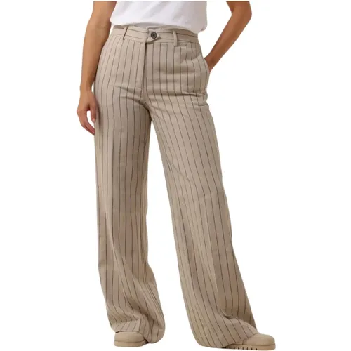 Linen Pin Long Pants , Damen, Größe: L - Co'Couture - Modalova