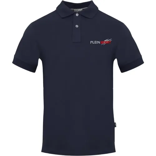 Logo Detail Solid Polo Shirt , male, Sizes: XL, S, L, M, 2XL - Plein Sport - Modalova