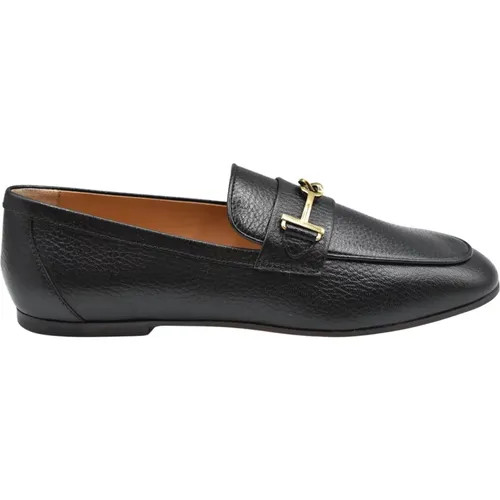 Leather T Ring Loafers , female, Sizes: 3 UK, 4 UK, 5 UK, 6 UK, 7 UK - TOD'S - Modalova