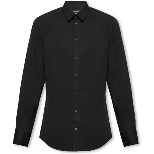 Classic shirt , male, Sizes: M - Dolce & Gabbana - Modalova