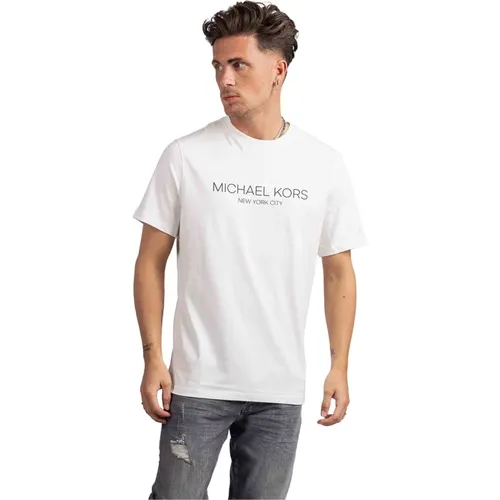 Modernes Weißes Herren T-Shirt - Michael Kors - Modalova