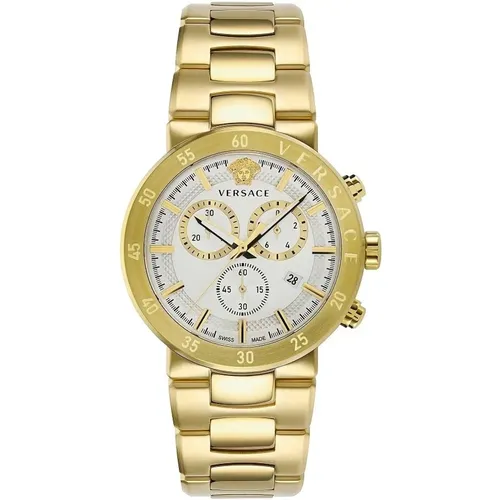 Urban Mystique Chronograph Watch , male, Sizes: ONE SIZE - Versace - Modalova