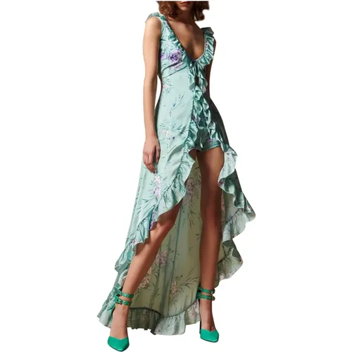 Bedrucktes Asymmetrisches Kleid , Damen, Größe: XS - Aniye By - Modalova