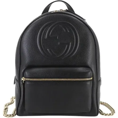 Pre-owned Leather backpacks , female, Sizes: ONE SIZE - Gucci Vintage - Modalova