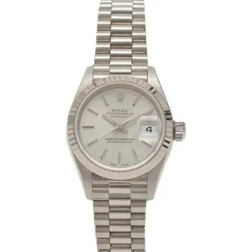 Pre-owned White Gold watches , female, Sizes: ONE SIZE - Rolex Vintage - Modalova