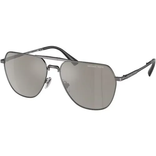 Stylish Sunglasses with Silver Mirrored Lenses , unisex, Sizes: 59 MM - Michael Kors - Modalova