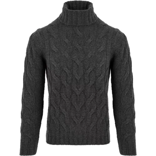 Y28822 035 Grauer Pullover für Männer , Herren, Größe: L - Filippo De Laurentiis - Modalova