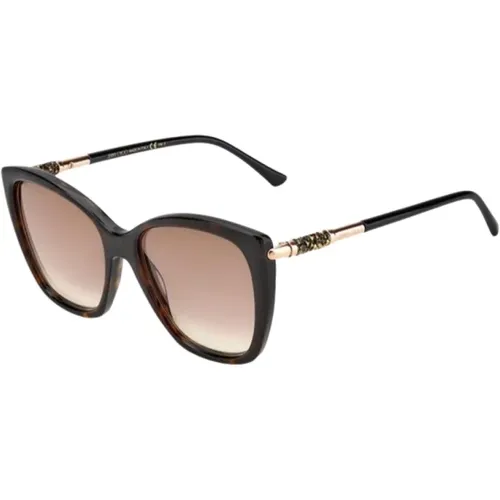 Braune Kunststoff-Sonnenbrille für Frauen - Jimmy Choo - Modalova