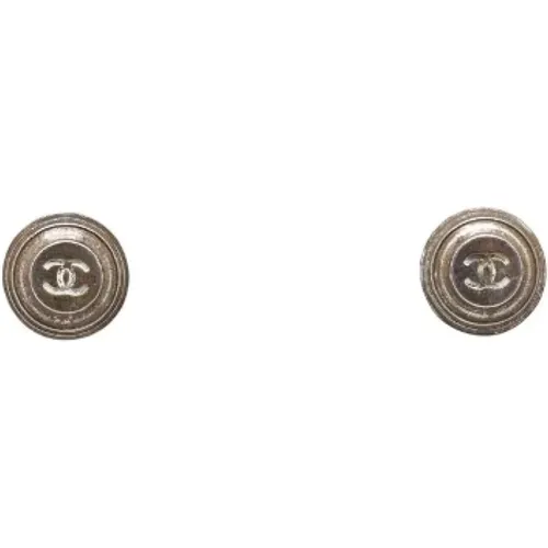 Pre-owned Metal earrings , female, Sizes: ONE SIZE - Chanel Vintage - Modalova