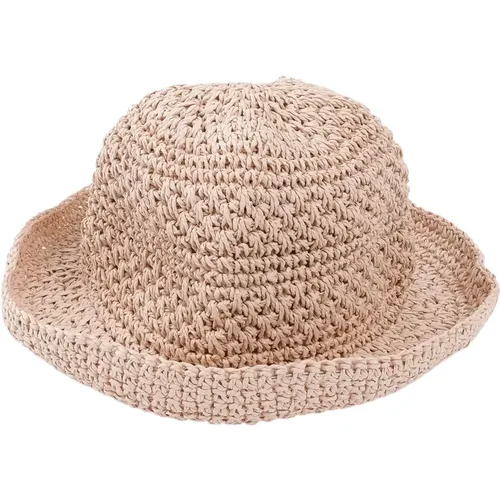 Italian Style Paper Straw Hat , unisex, Sizes: ONE SIZE - Roberto Collina - Modalova