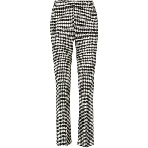 Arte Houndstooth Pant - Tailored Stretch Fabric, High Rise, Slim Flared Legs , female, Sizes: M - Veronica Beard - Modalova