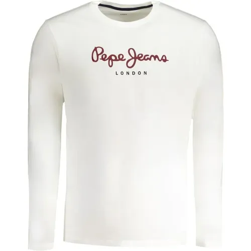 Stylish Cotton T-Shirt with Print , male, Sizes: S, L - Pepe Jeans - Modalova