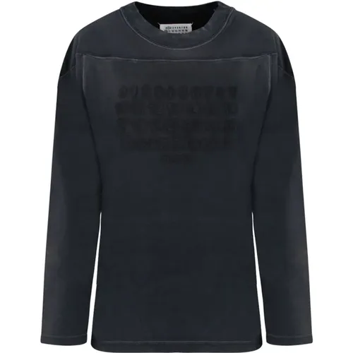 Logo Embroidery Sweatshirt , male, Sizes: S, L, M - Maison Margiela - Modalova