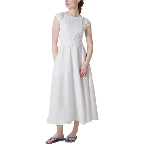Cotton and Linen Dress , female, Sizes: S, XS - Deha - Modalova
