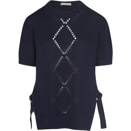 Women`s Argyle T-Shirt , male, Sizes: M - Moncler - Modalova