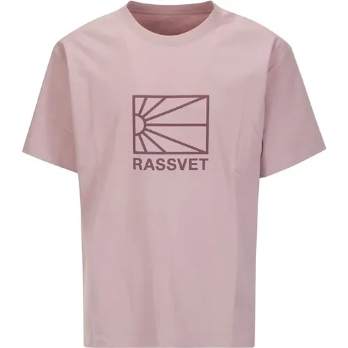 Men Logo Tee Shirt , female, Sizes: S, M - Rassvet - Modalova