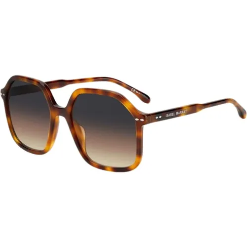 Havana/Brown Shaded Sunglasses , female, Sizes: 55 MM - Isabel marant - Modalova