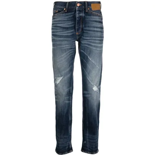 Slim Fit Jeans with Hidden Closure , male, Sizes: W33, W32 - Palm Angels - Modalova