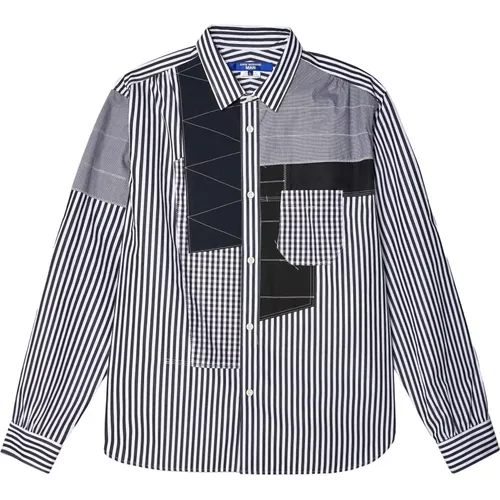 Patchwork Striped Cotton Shirt , male, Sizes: L - Junya Watanabe - Modalova