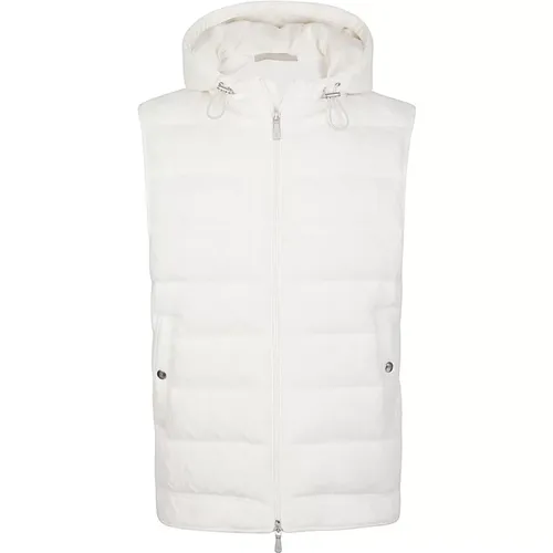 Hooded Wool and Silk Vest , male, Sizes: S, L, 2XL, 3XL, XL, M, 4XL - Eleventy - Modalova