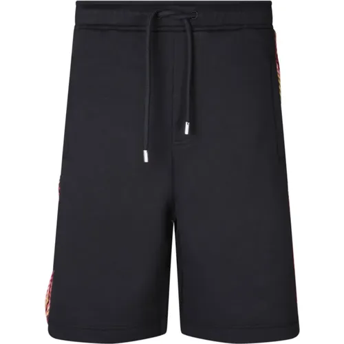 Schwarze Bermuda-Shorts Stilvoll Bequem Modern , Herren, Größe: M - Lanvin - Modalova