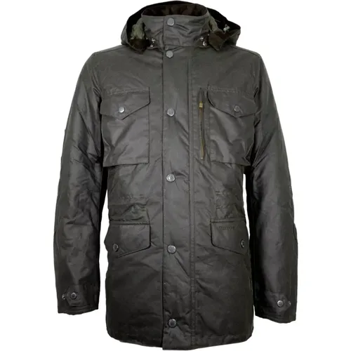 Winter Sapper Wachsjacke Grün , Herren, Größe: M - Barbour - Modalova