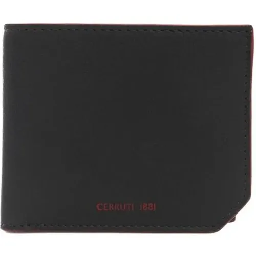 Leather Wallet with Double Fold , male, Sizes: ONE SIZE - Cerruti 1881 - Modalova