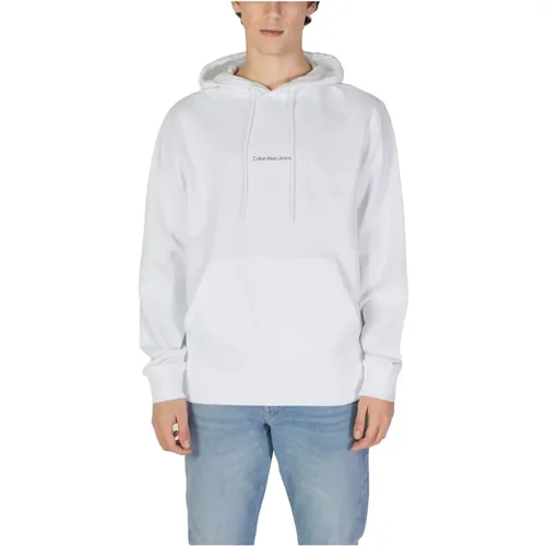 Monogramm Baumwollpullover Herbst/Winter Kollektion , Herren, Größe: M - Calvin Klein Jeans - Modalova