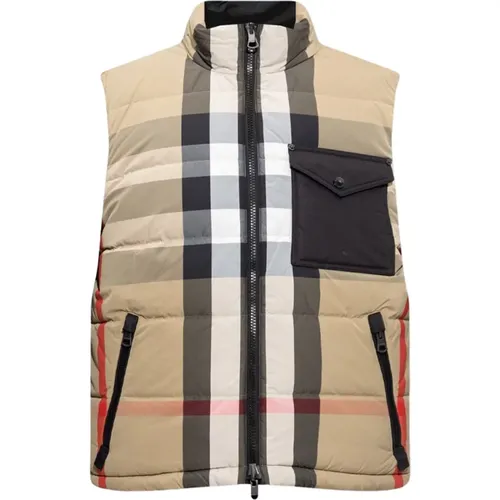 Elegant Lightweight Quilted Vest , male, Sizes: M - Burberry - Modalova