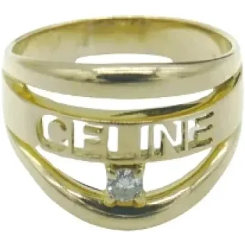Pre-owned Gold rings , male, Sizes: ONE SIZE - Celine Vintage - Modalova
