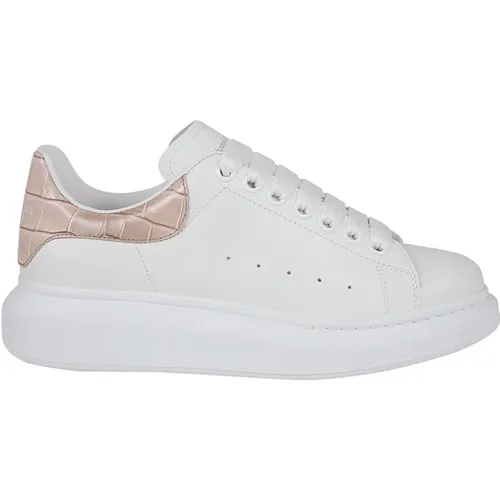 Weiße Oversized Leder Sneakers , Damen, Größe: 35 1/2 EU - alexander mcqueen - Modalova